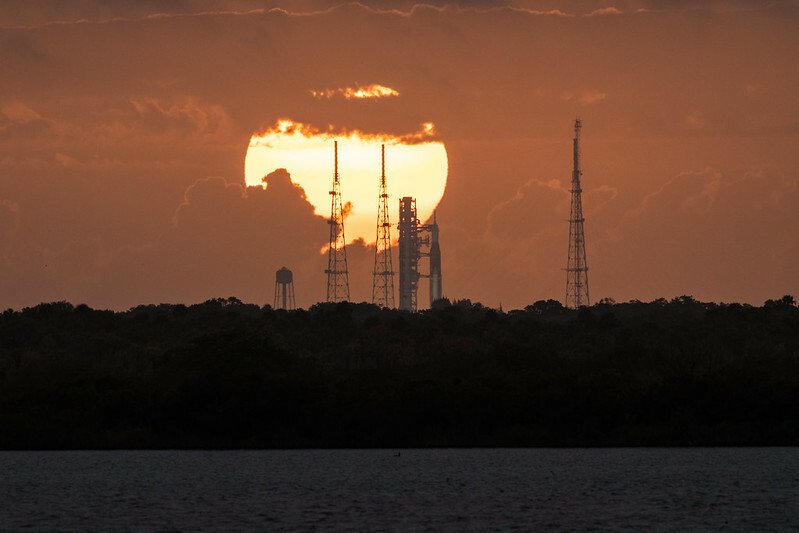 NASA testing SLS at the launch pad