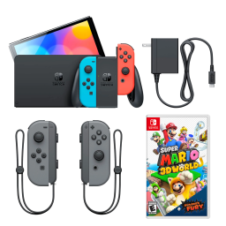 dell's nintendo switch oled blue/red joy-con bundle