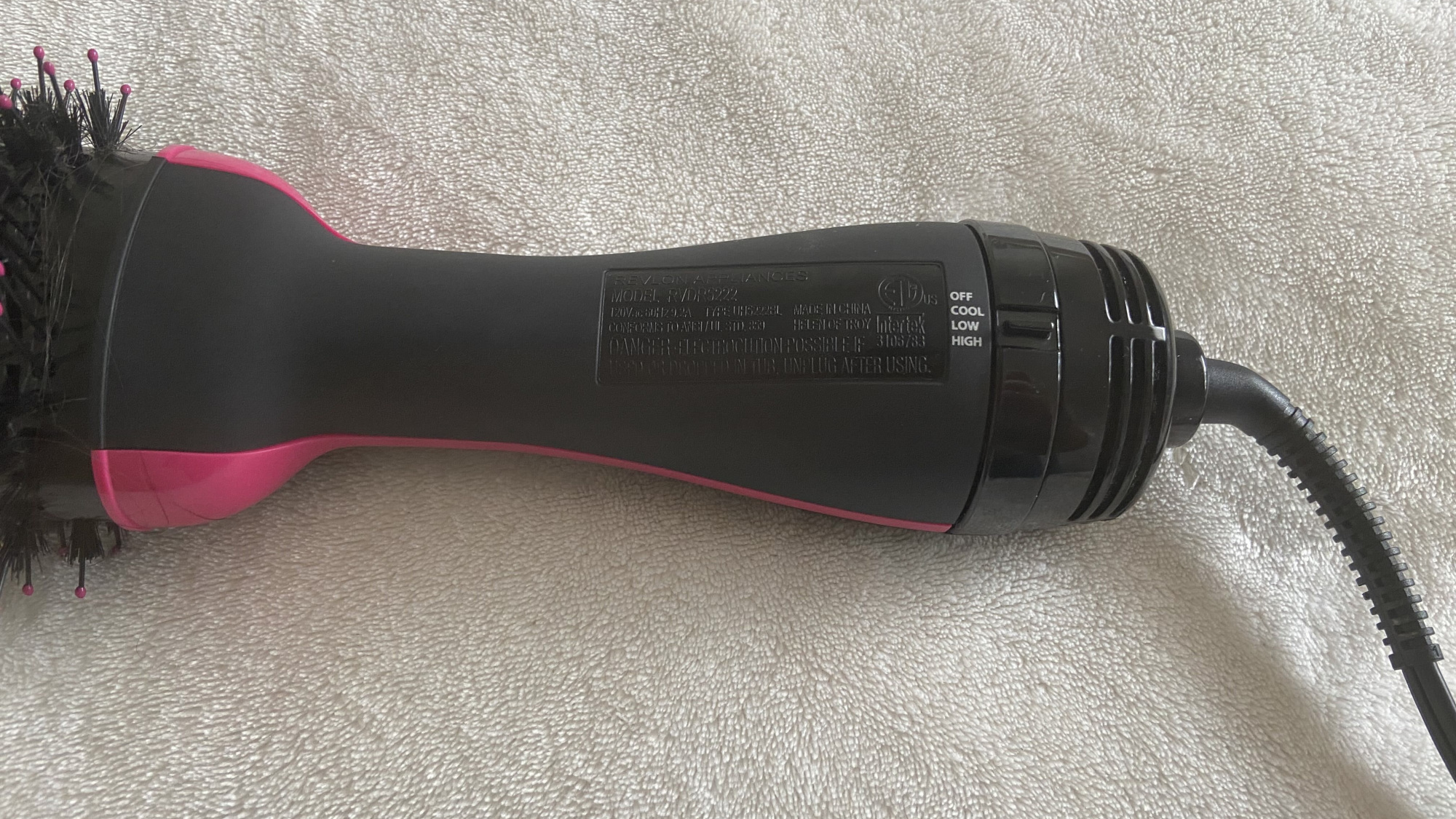 bottom half of revlon one step