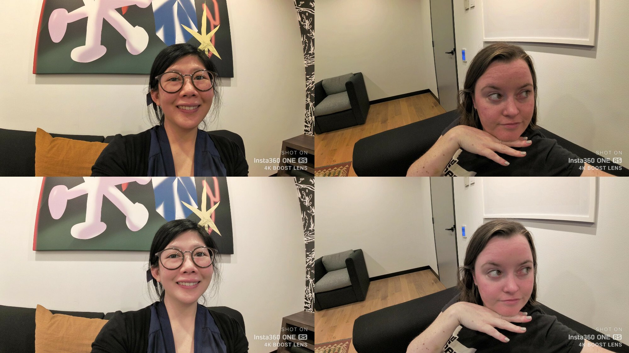 An example of Insta360's beauty filter.