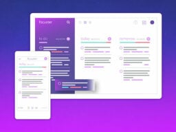Focuster app on computer and phone windows with to-do lists
