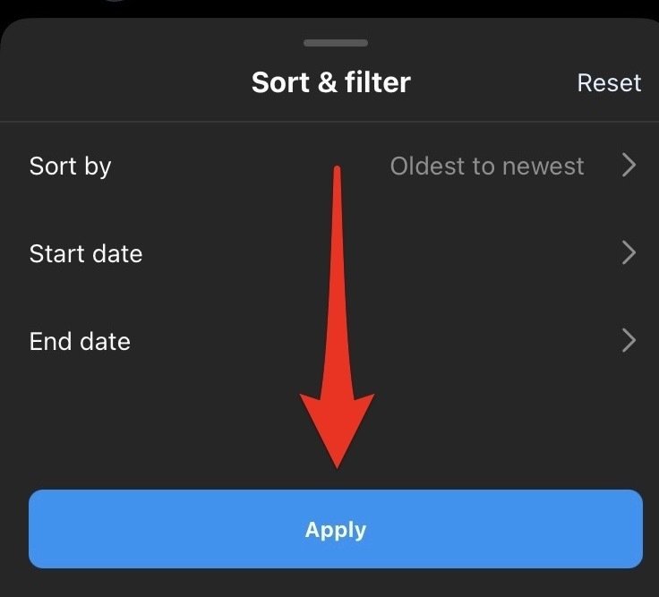 Red arrow pointing to "Apply"