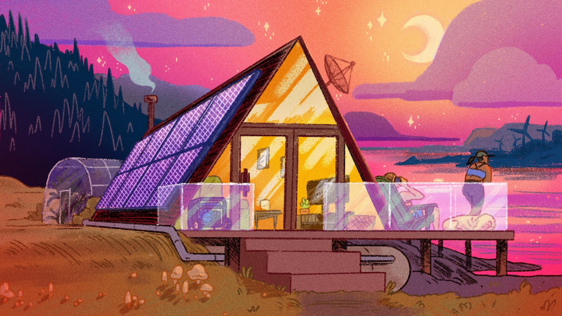 A house fitted for everything you need to live off the grid