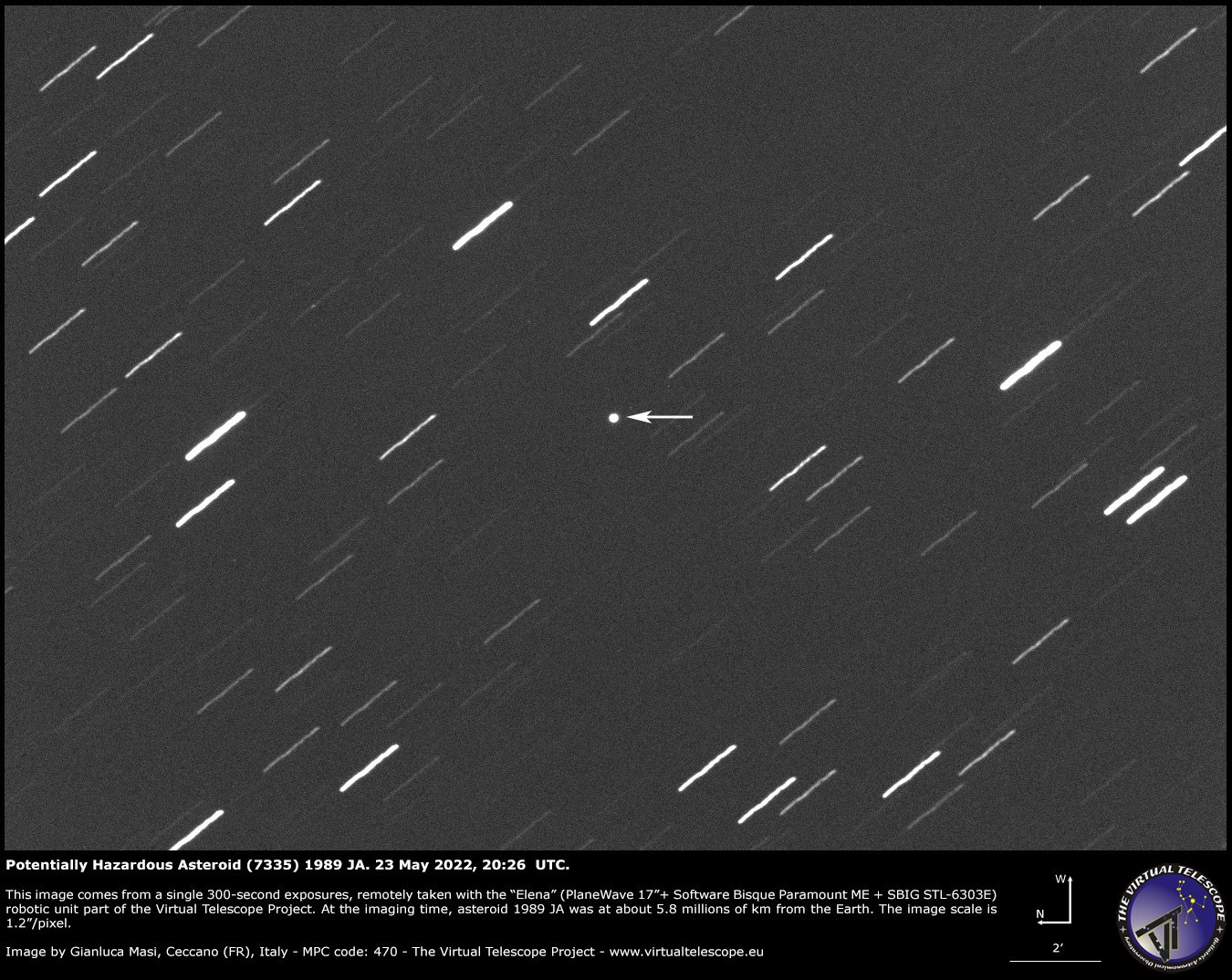 a near-Earth asteroid