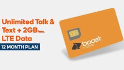 Orange sim card next to ad text