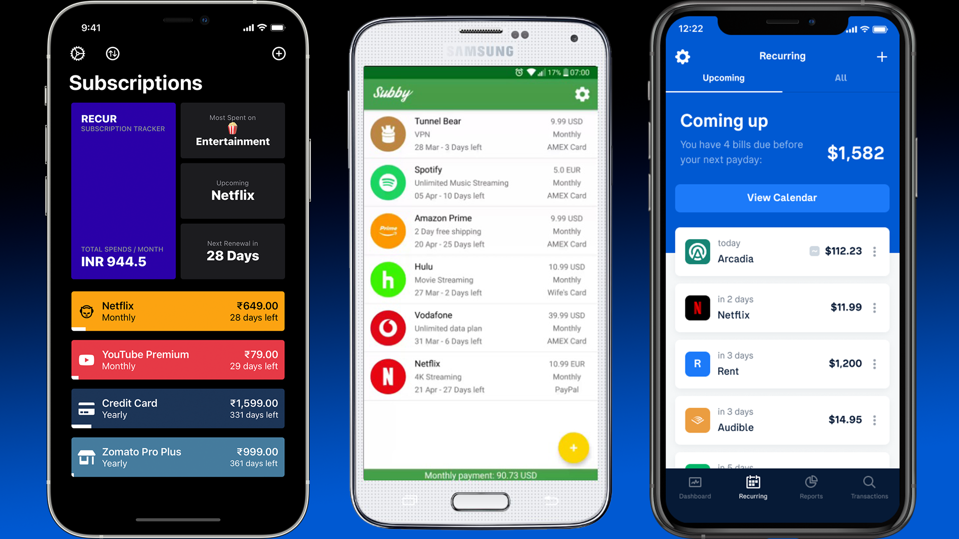 phones with 3 sub apps