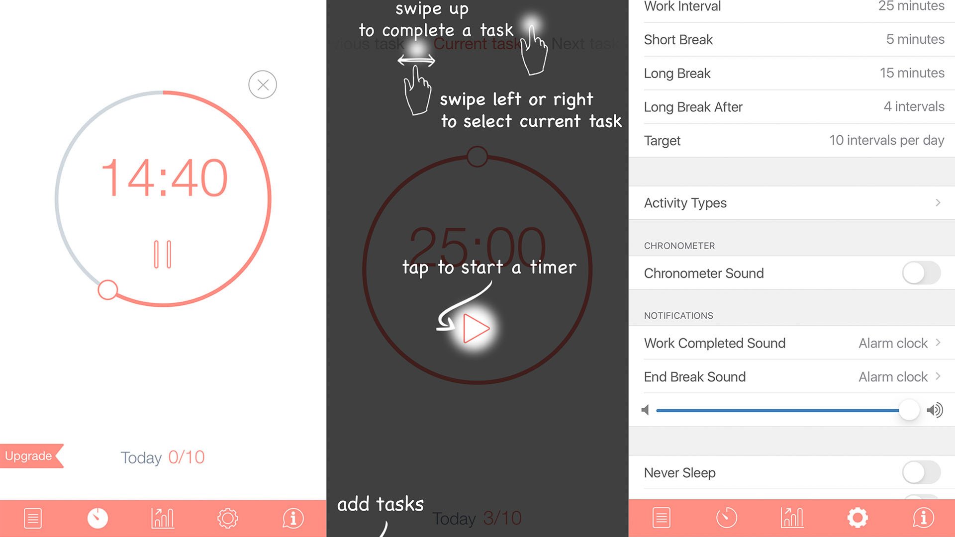 screenshot of befocused apps