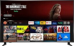 Insignia Fire TV with streaming apps on screen