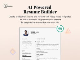 Sample resume under ad text