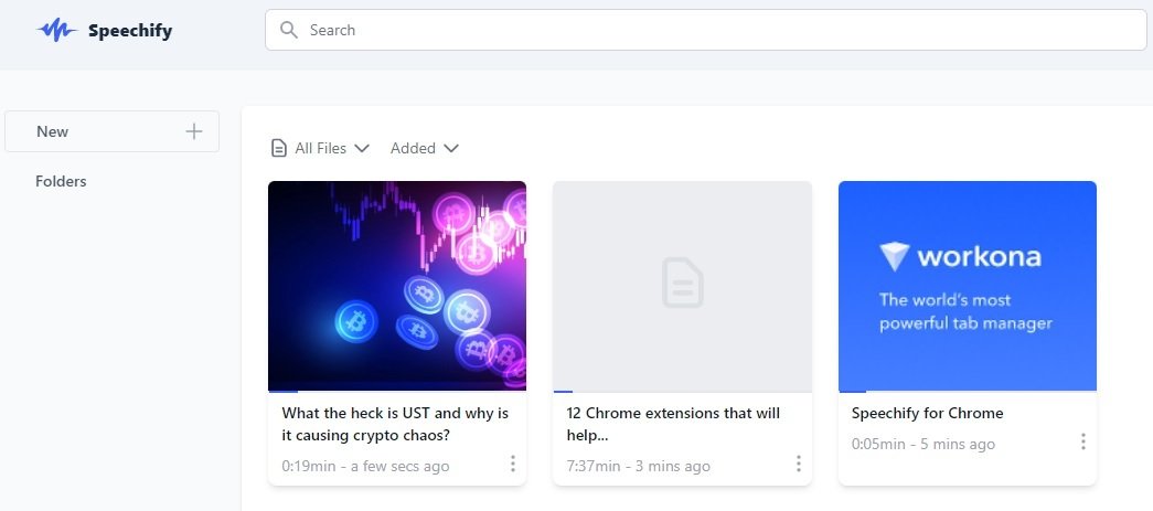 speechify screenshot