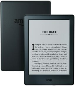 the front and back of an 8th-generation kindle