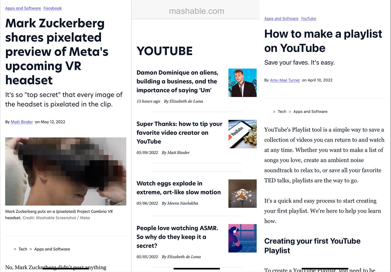 newspal screenshots