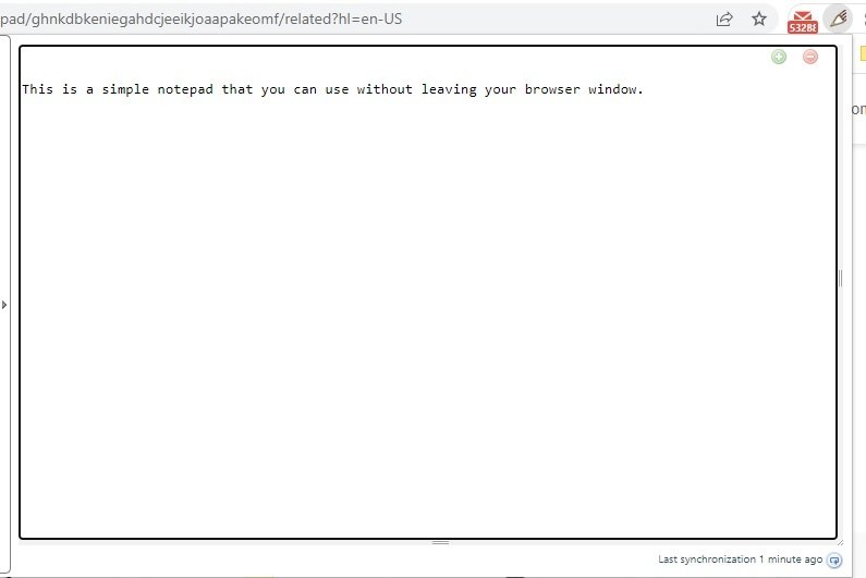 screenshot of notepad