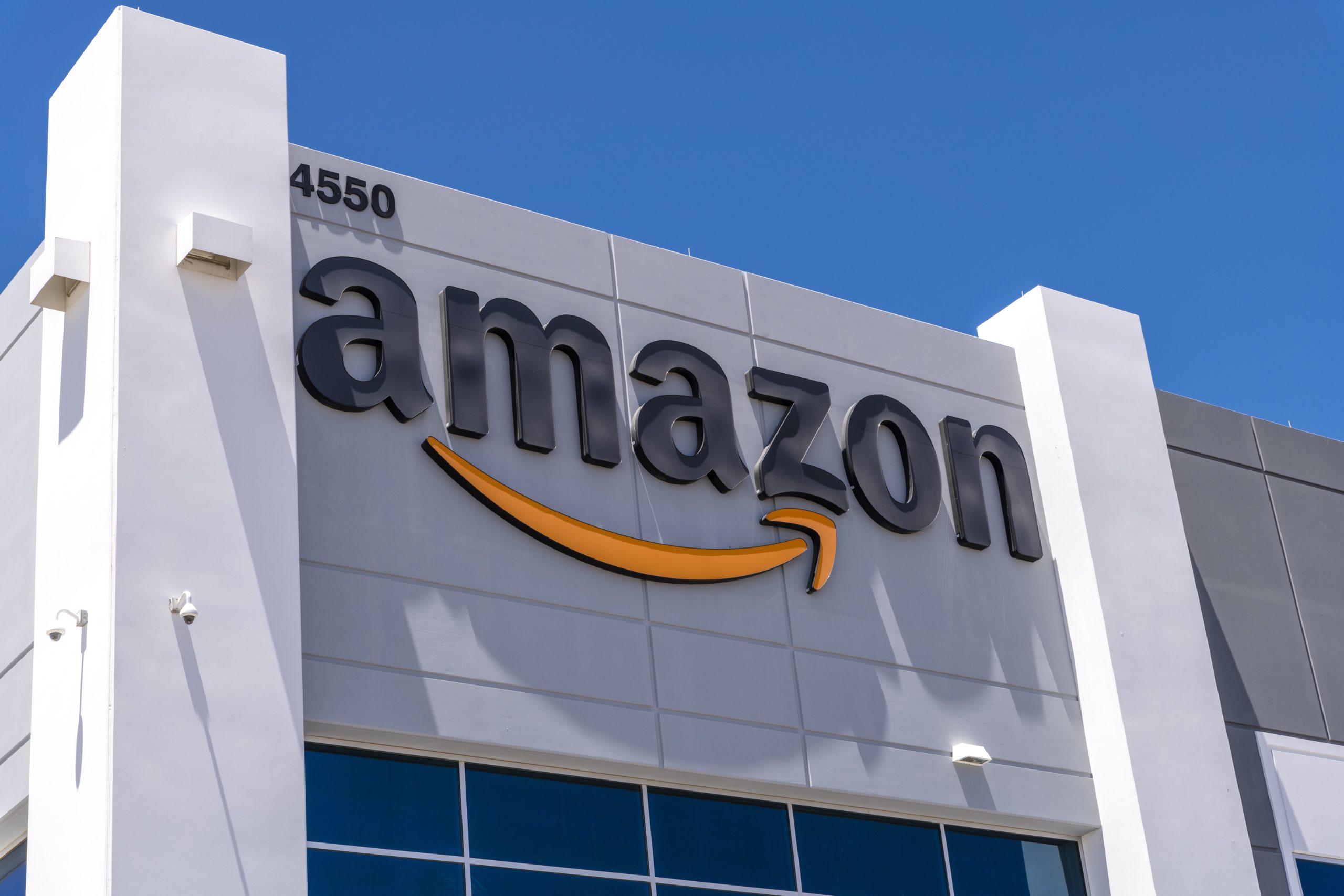 Amazon fulfillment center exterior shot
