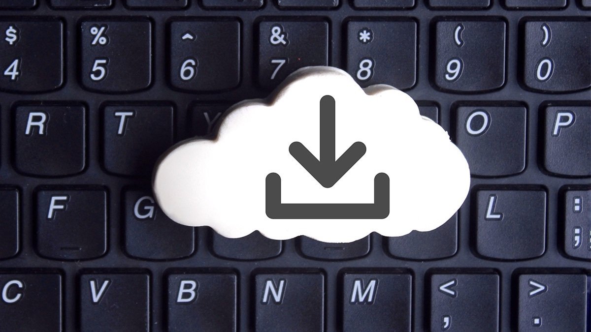 Cloud on a keyboard.