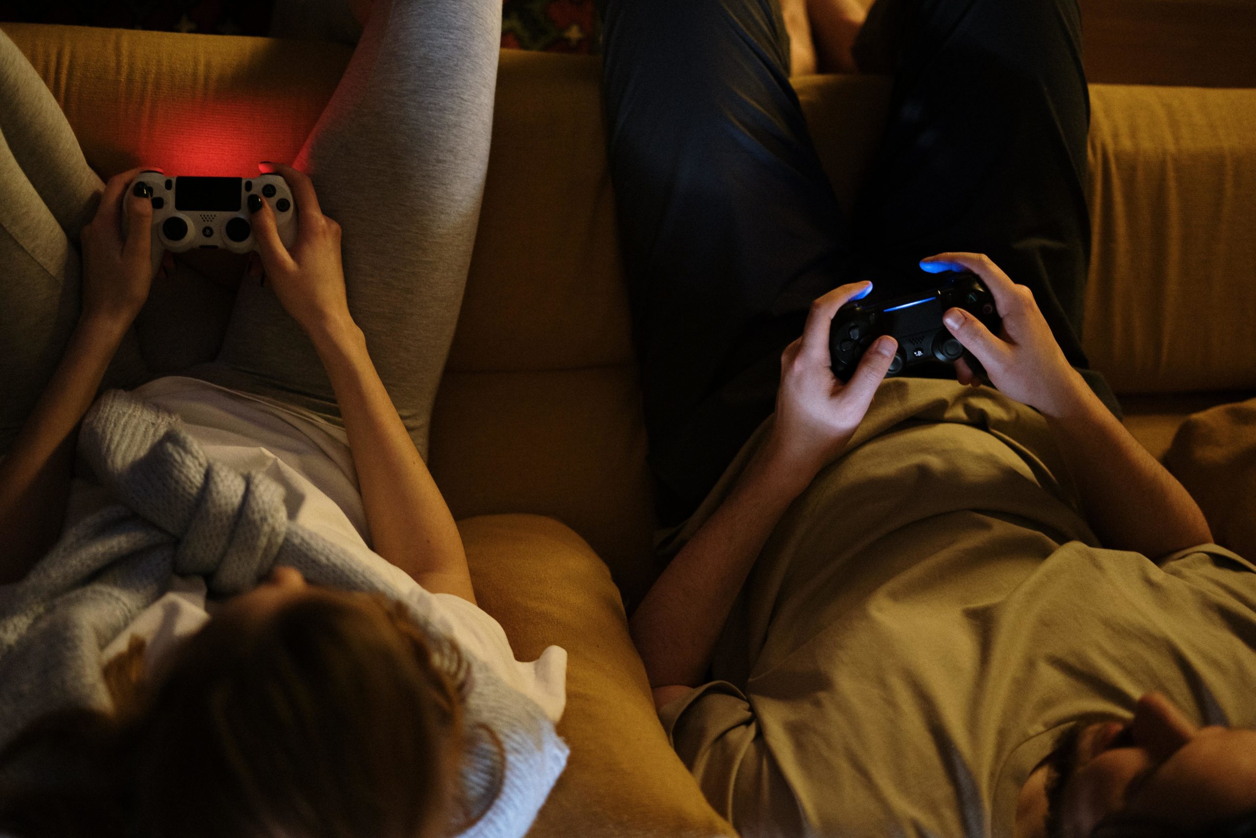 Two people gaming