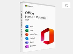 Microsoft Office Professional 2021 suite for Mac on a gray background.