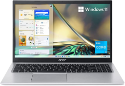 acer aspire 5 laptop with open screen