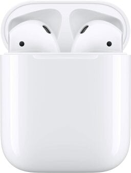 second gen airpods in their case