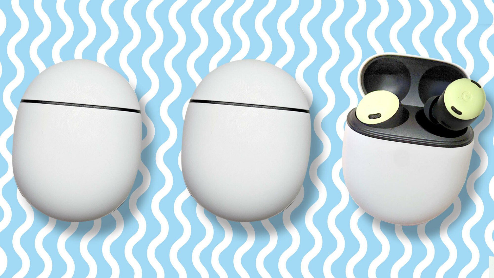 Google Pixel Buds Pro egg-shaped case