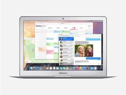 Apple MacBook Air 11" Core i5, 4GB RAM 128GB SSD - Silver (Refurbished) on a white background.