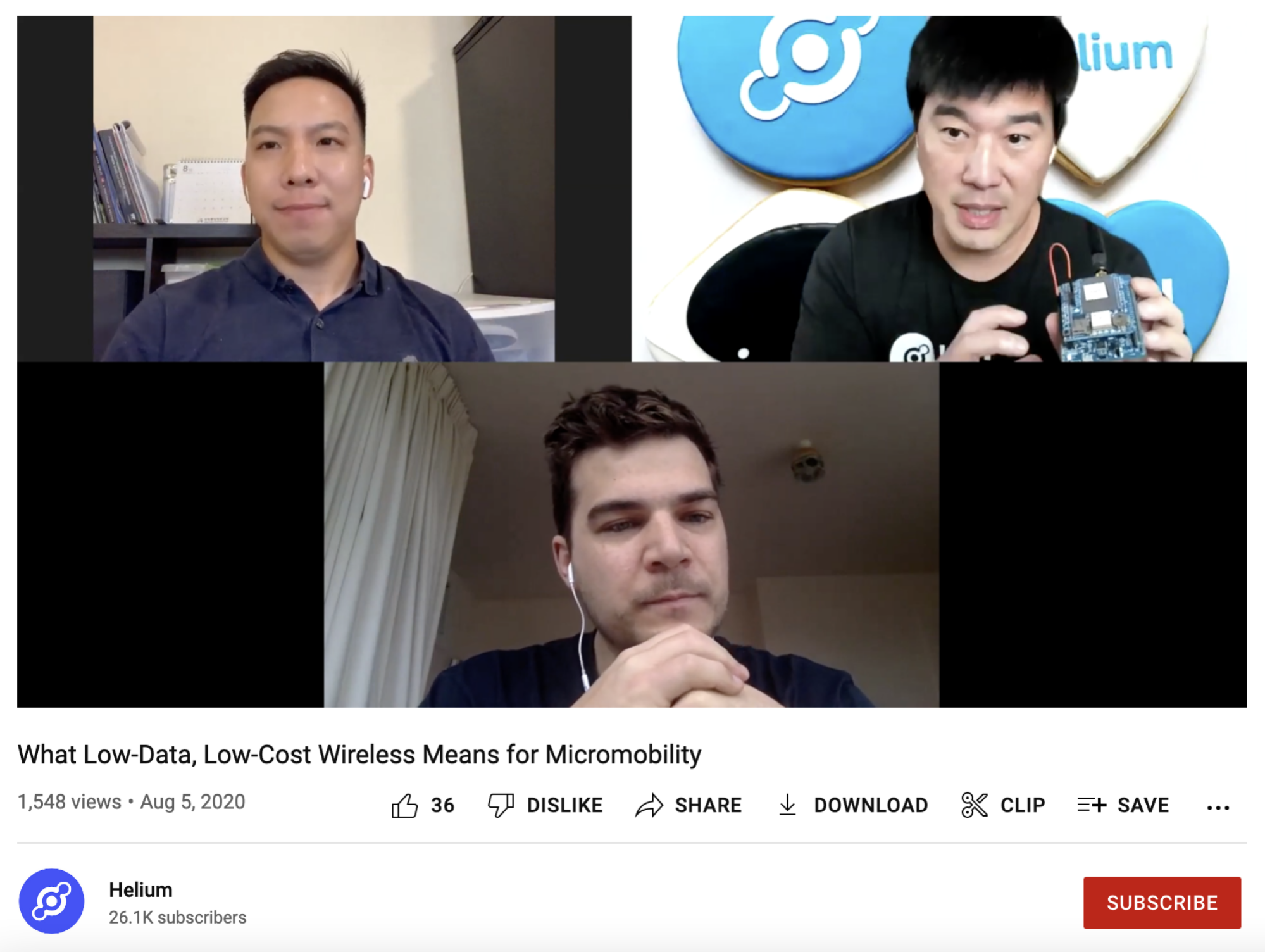 Helium YouTube video on Lime