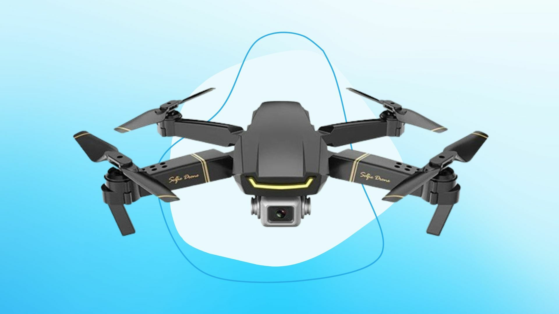 Global Drone 4K Platinum Version on a blue background.