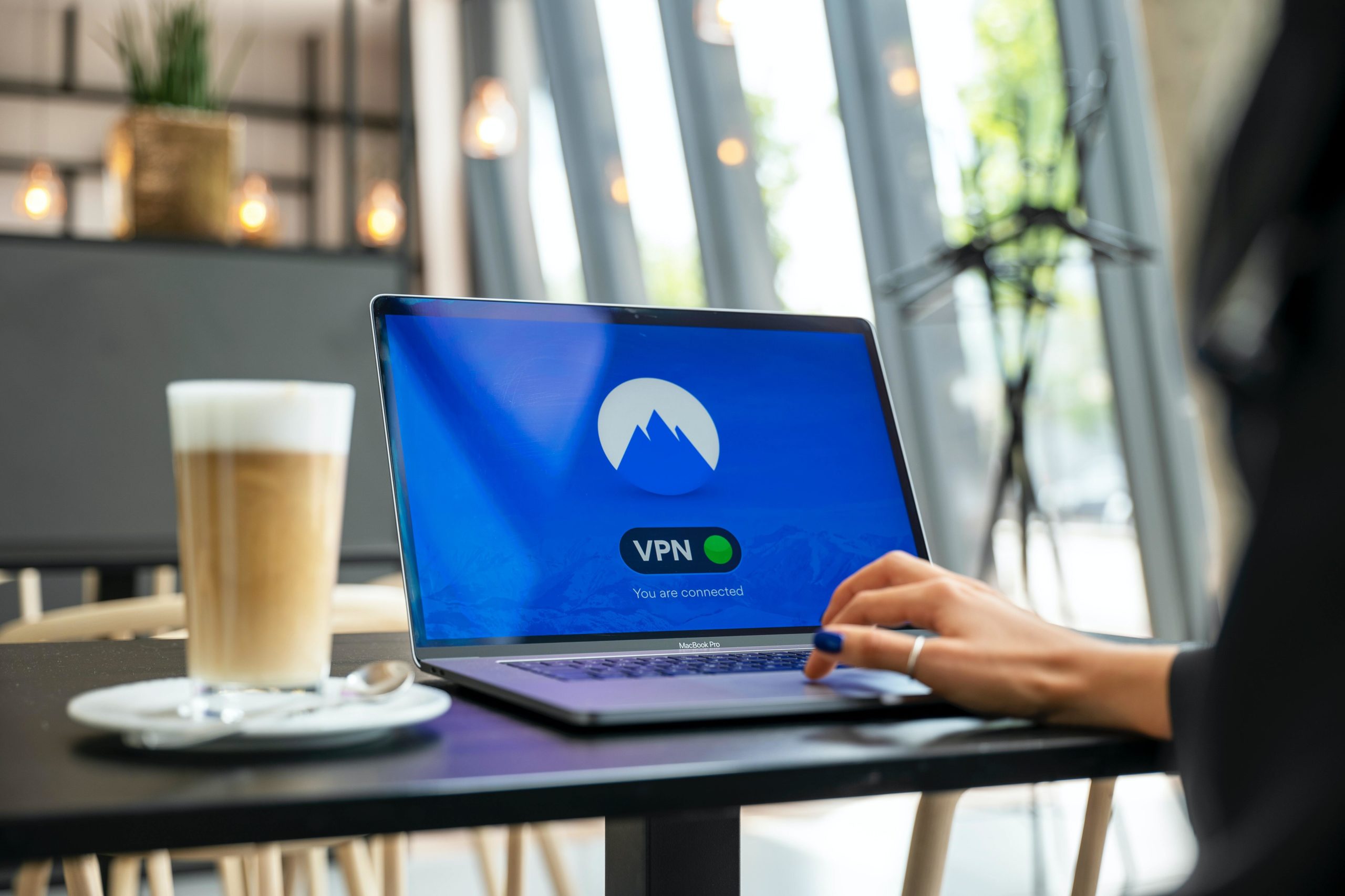 NordVPN on laptop