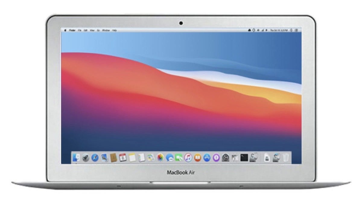 Refurbished Apple MacBook Air on a white background.