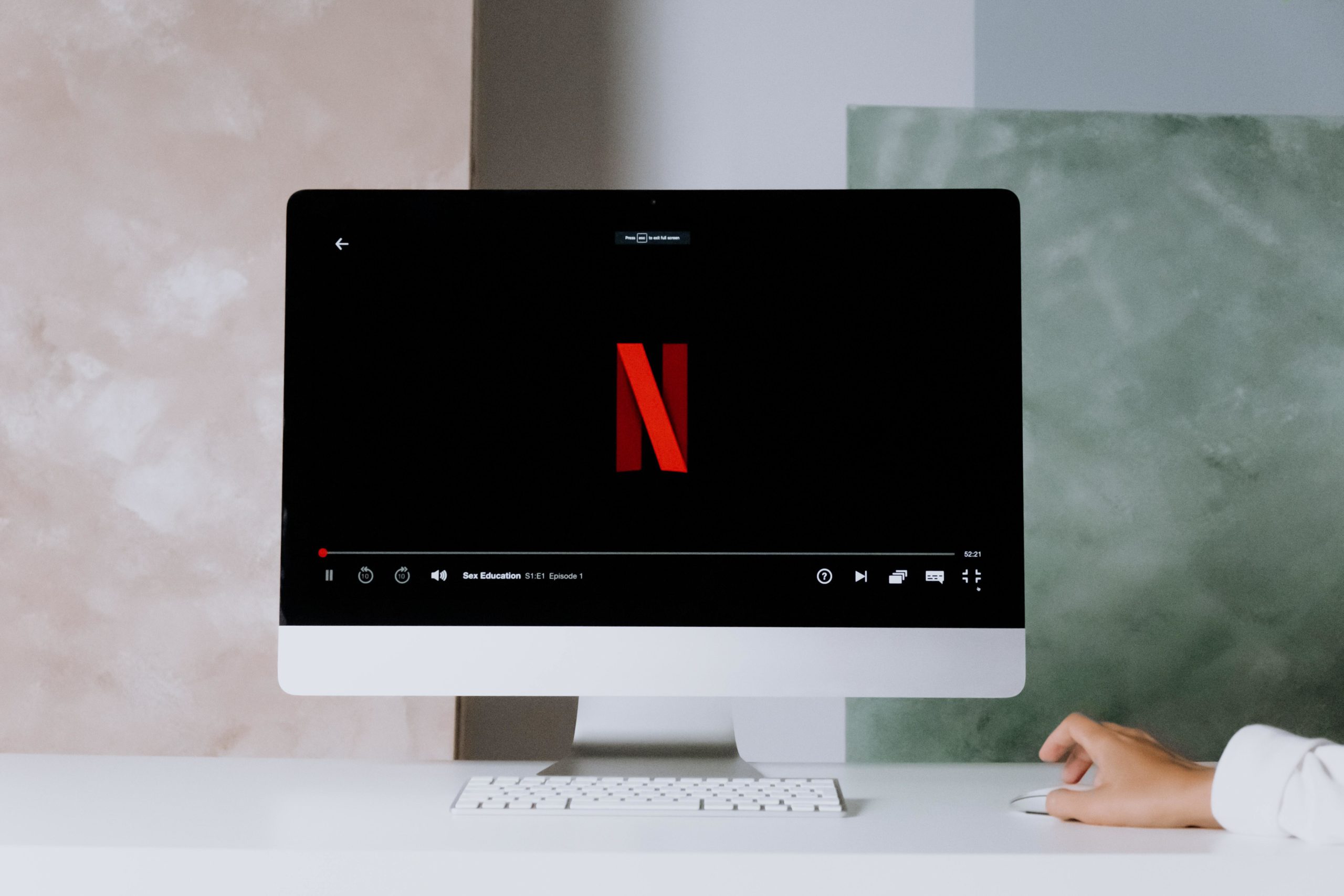 Netflix on Mac screen