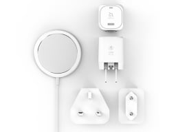 Omnia M Magnetic Charger Kit on a white background.