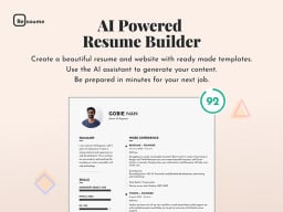 The Complete Resoume AI Assistant Resumé Writer: Lifetime Subscription.