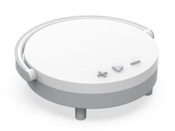 3-in-1 lamp, charger & speaker combo on a white background.