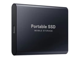 2TB Portable SSD External Hard Drive on a white background.