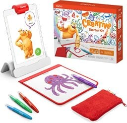 Osmo creative starter kit with ipad, markers, creative board, and other accessories