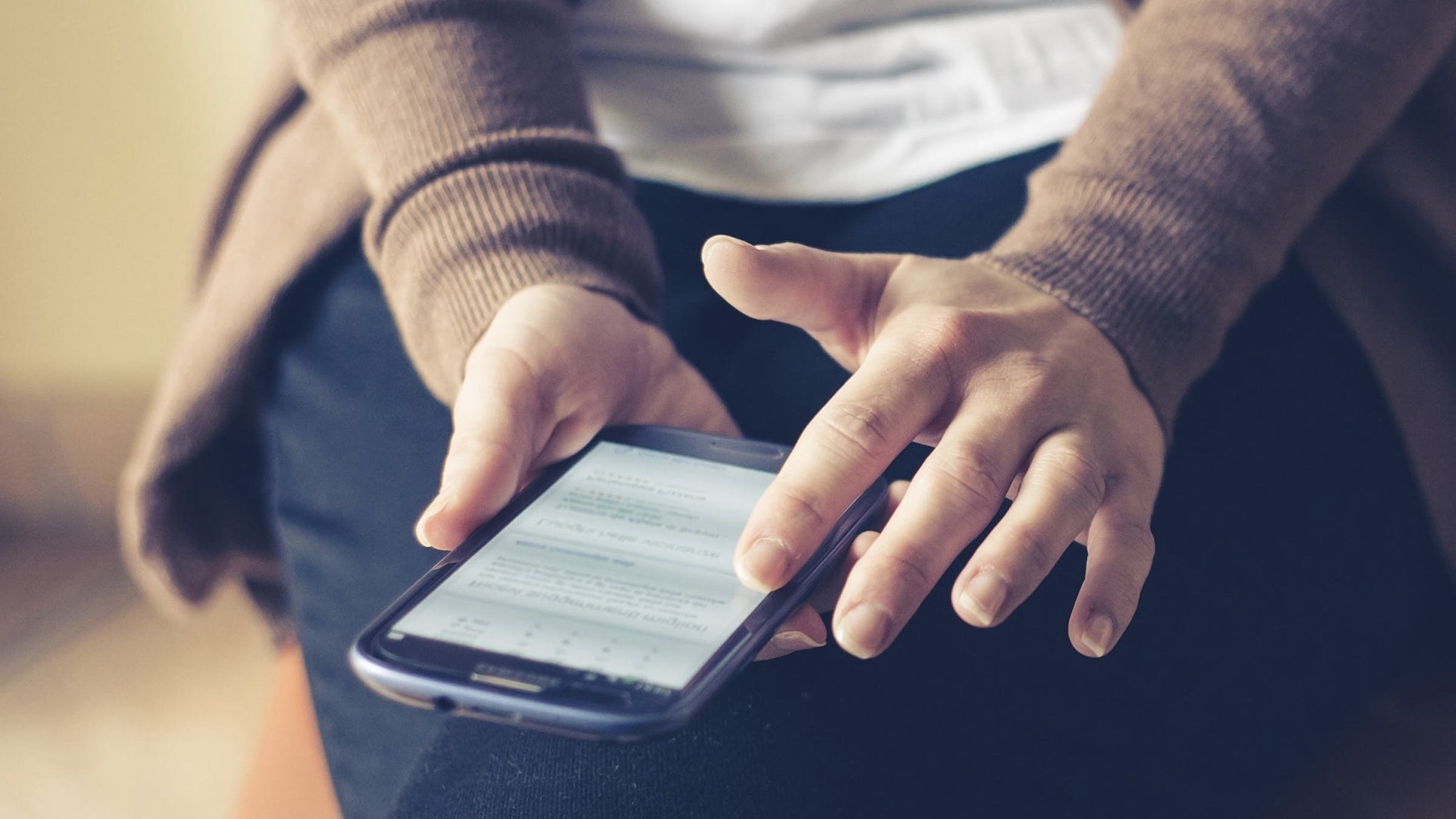 Person on their phone.