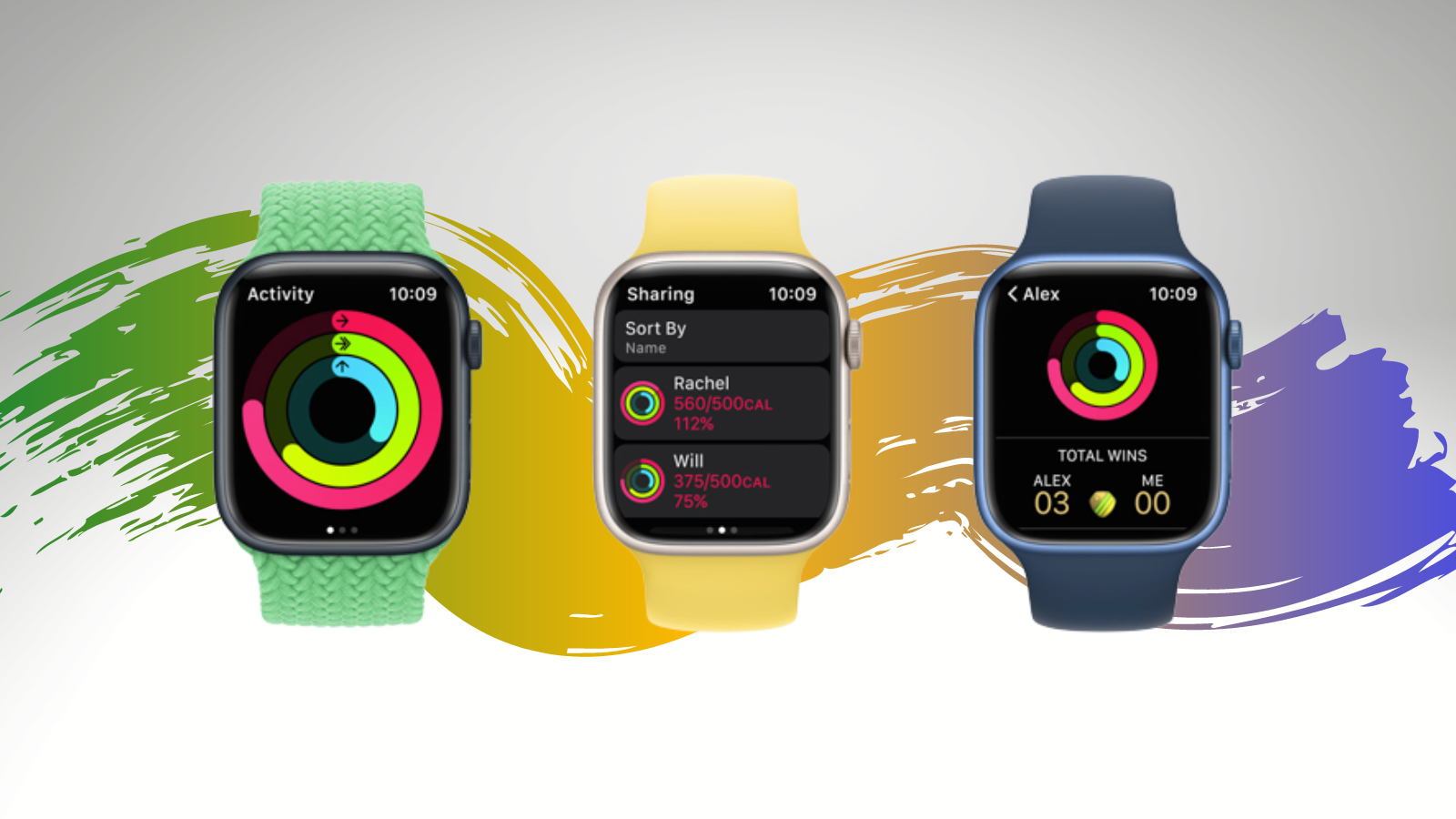 apple watch series 7 in multiple colors