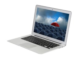 Refurbished 2013 MacBook Air on a white background.