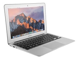 Refurbished Apple MacBook Air on a white background.
