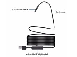 Wireless HD Endoscope Camera on a white background.