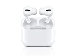 TruPro Earbuds with Wireless Charging Case on a white background.