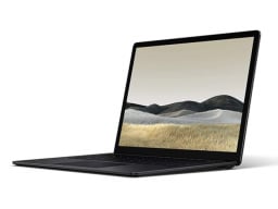Microsoft Surface Laptop 3 - Matte Black (Refurbished) on a white background.