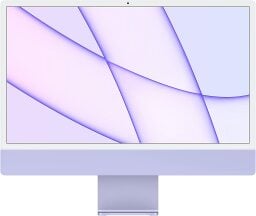 Purple Apple iMac 2021 with M1 chip