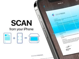 iscanner app details with phone showing scanning technology
