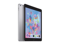 Apple iPad 6th Gen 32GB - Space Gray (Refurbished: Wi-Fi+Cellular) on a white background.