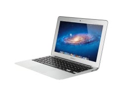 Apple MacBook Air 11" Core i5, 4GB RAM 128GB SSD - Silver (Refurbished) on a white background.