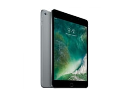 Apple iPad Mini 4, 128GB - Space Gray (Refurbished: Wi-Fi Only) + Accessories Bundle on a white background.