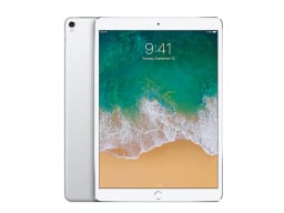 Apple iPad 10.5" 64GB - Silver (Refurbished: WiFi Only) + Accessories Bundle on a white background.
