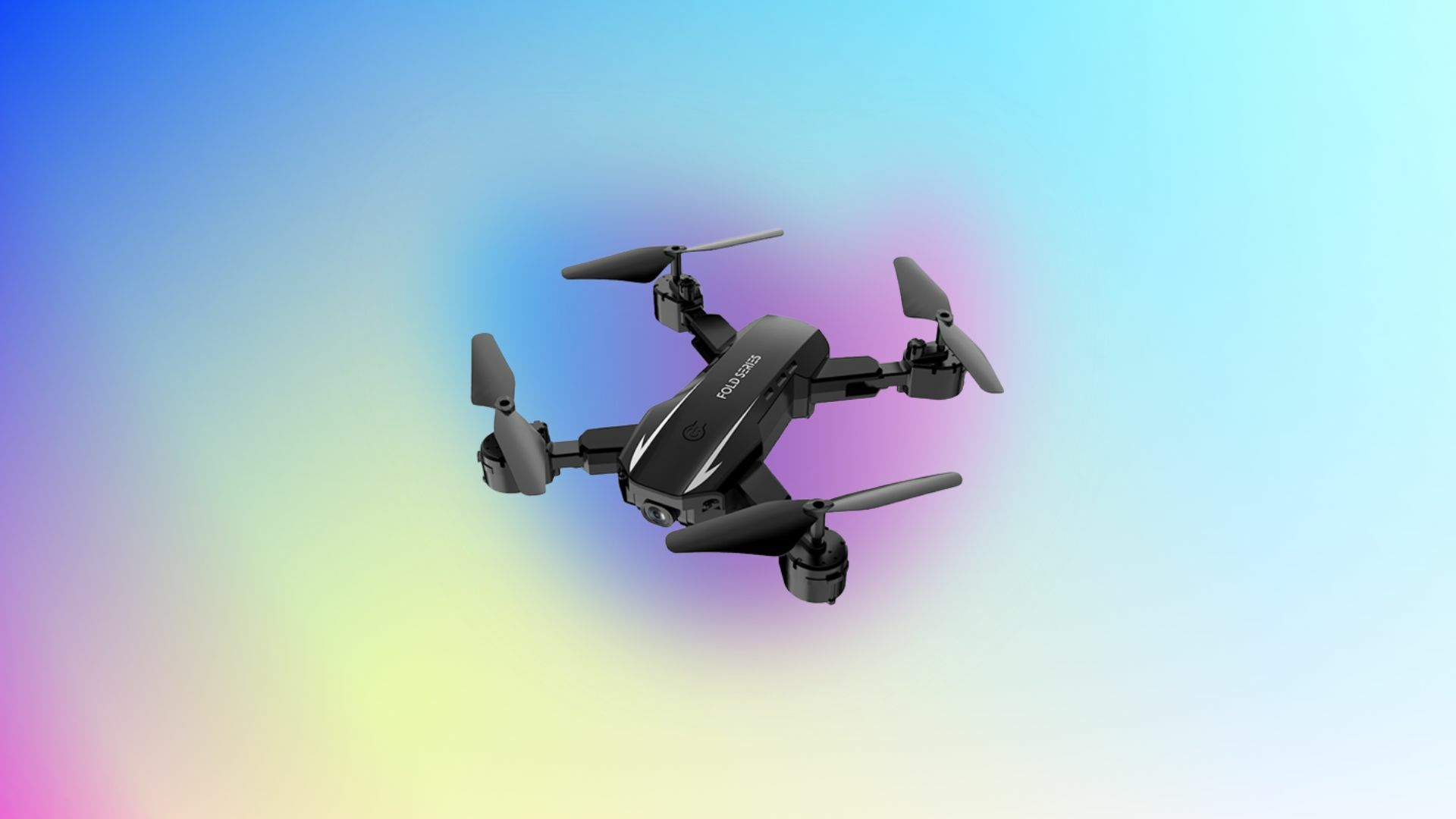 Ninja Dragons Blade X 4K Dual Camera Drone on a colorful background.
