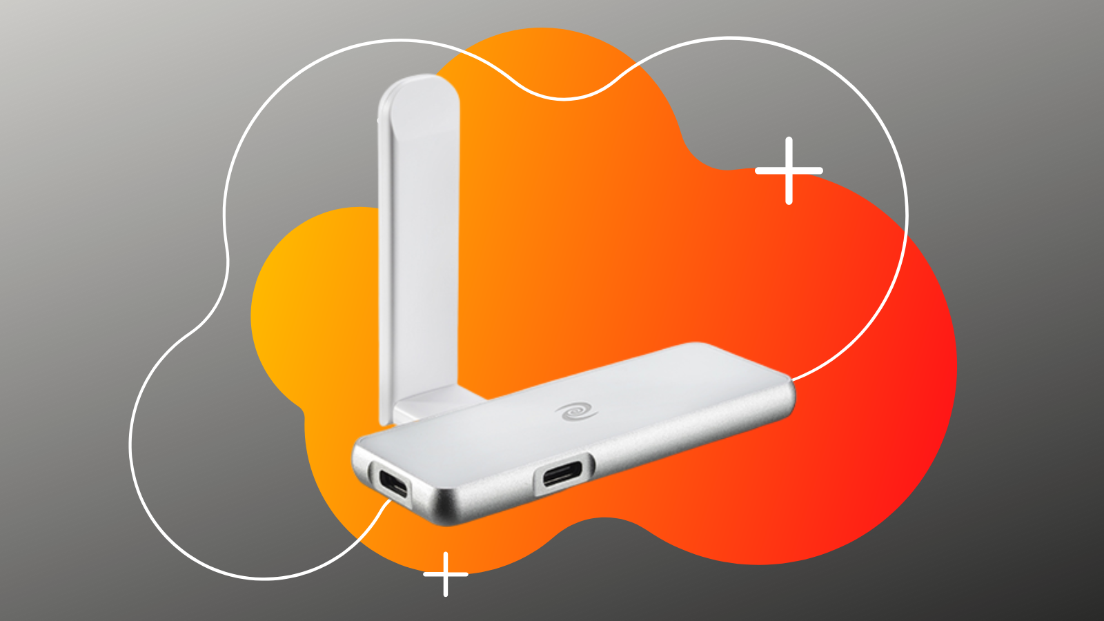 deeper connect pico device on orange and black background